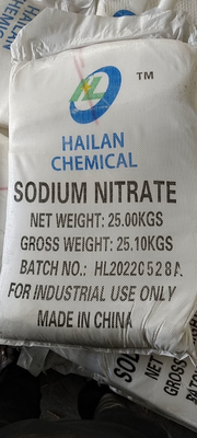 O nitrato de sódio NaNO3 de 99% pulveriza 1000kg/saco UN1498 como preservativos