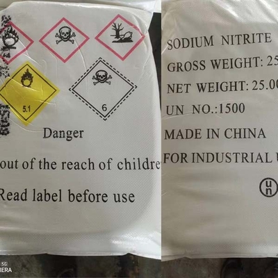 99% de pureza Nitrito de sódio em pó Solúvel em água para aplicações de impressão e tingimento