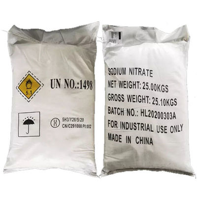 Nitrato de sódio NaNO3 orgânico 99,3% Min White Crystal Powder