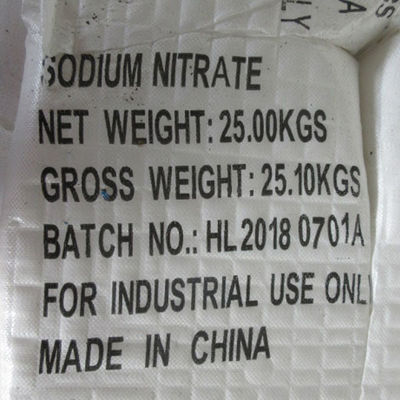 Pureza 99,3% do nitrato de sódio 7631-99-4 do adubo NaNO3