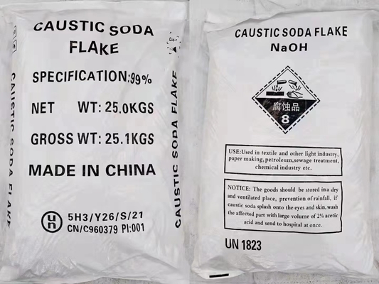 Flocos de Soda Cáustica Hidróxido de Sódio NaOH 99% 25KG/SACO Para produção de sabão