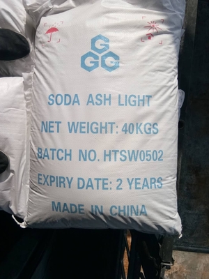 40 kg/BAG cinzas de carbonato de sódio de sódio utilizadas no petróleo, na química e na fabricação de papel