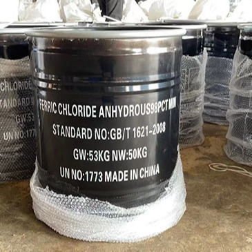 Melhor Fornecedor FeCL3 Cloreto Ferrico Anídro fecl3 CAS 7705-08-0