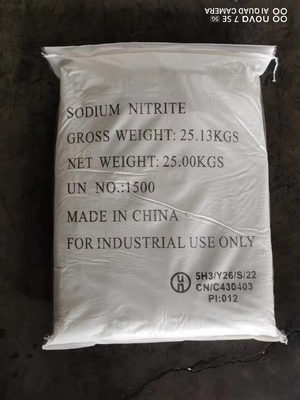 NaNO2 Nitrito de sódio 27 MT / 20 GP 25 KG/ BAG Utilizado para assistente de tingimento
