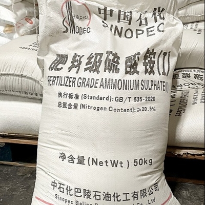 Fórmula química de sulfato de amónio (NH4) 2SO4 50 KG/BAG