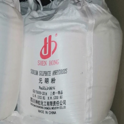 1200 KG / BAG Sal Glauber Na2so4 Sulfato de Sódio Anídro 99% Preço para Detergente e Vidro