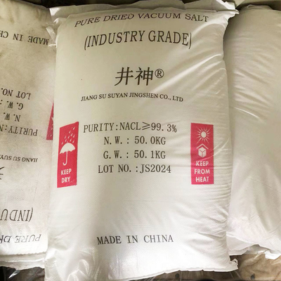 Cloreto de sódio Sal Nacl Sal refinada Cloreto de sódio Grau industrial 25 KG / BAG
