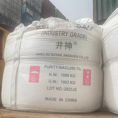 Cloreto de sódio de cristal branco NaCl 1000 KG / BAG Utilizado como matéria-prima química