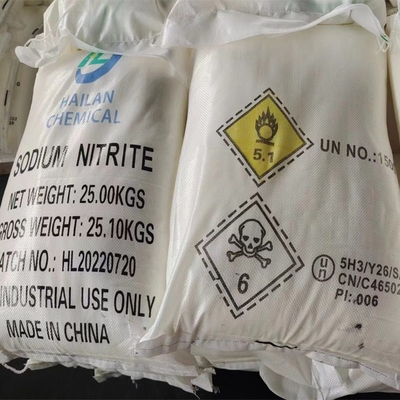 NaNO2 Nitrito de sódio 25 KG / BAG Usado como mordente para tintura de tecidos