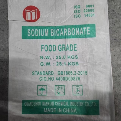 NaHCO3 Bicarbonato de sódio bicarbonato de sódio 25 KG / BAG Pó branco de qualidade alimentar