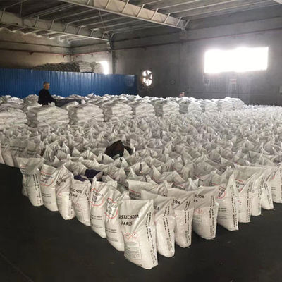 Perlas de soda cáustica branca de qualidade superior - 99% de pureza, partículas de 2 a 5 mm, 25 kg/saco