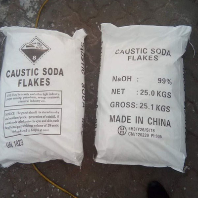 98.5% High Purity NaOH Caustic Soda Flakes - White Crystals, Industrial Grade